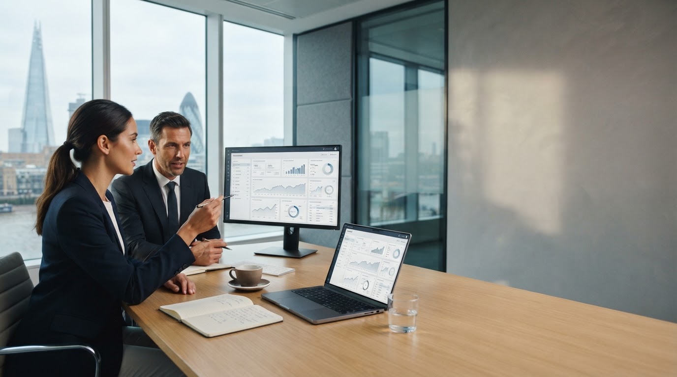 Immediate Trade data-analysis dashboard showing investment modelling tools